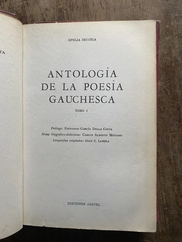 Antologia de la Poesia Gauchesca - Secchia Ofelia (5i5)