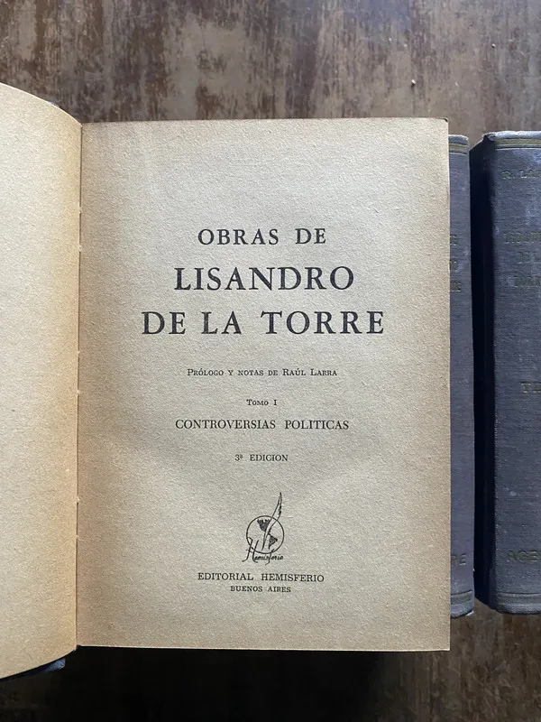 Tapa de Obras de Lisandro de la Torre - De la Torre Lisandro (5i5)