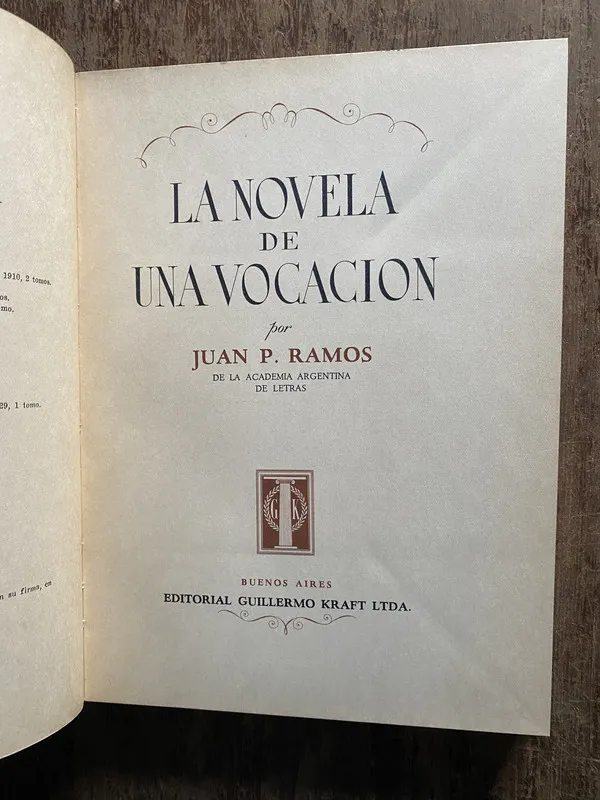 La novela de una vocacion - Ramos Juan P. (5i5)