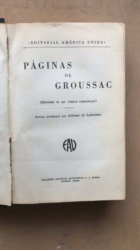 Paginas De Groussac - Groussac, Paul (n3)