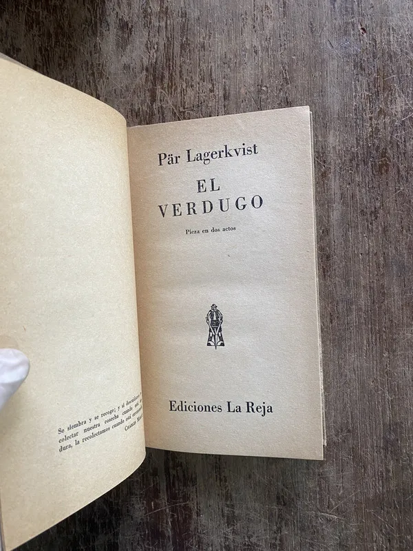 El Verdugo - Lagerkvist Pär (4y2)