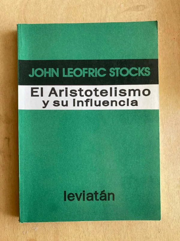 Tapa de El Aristotelismo Y Su Influencia - Leofrick, Stocks (o1)