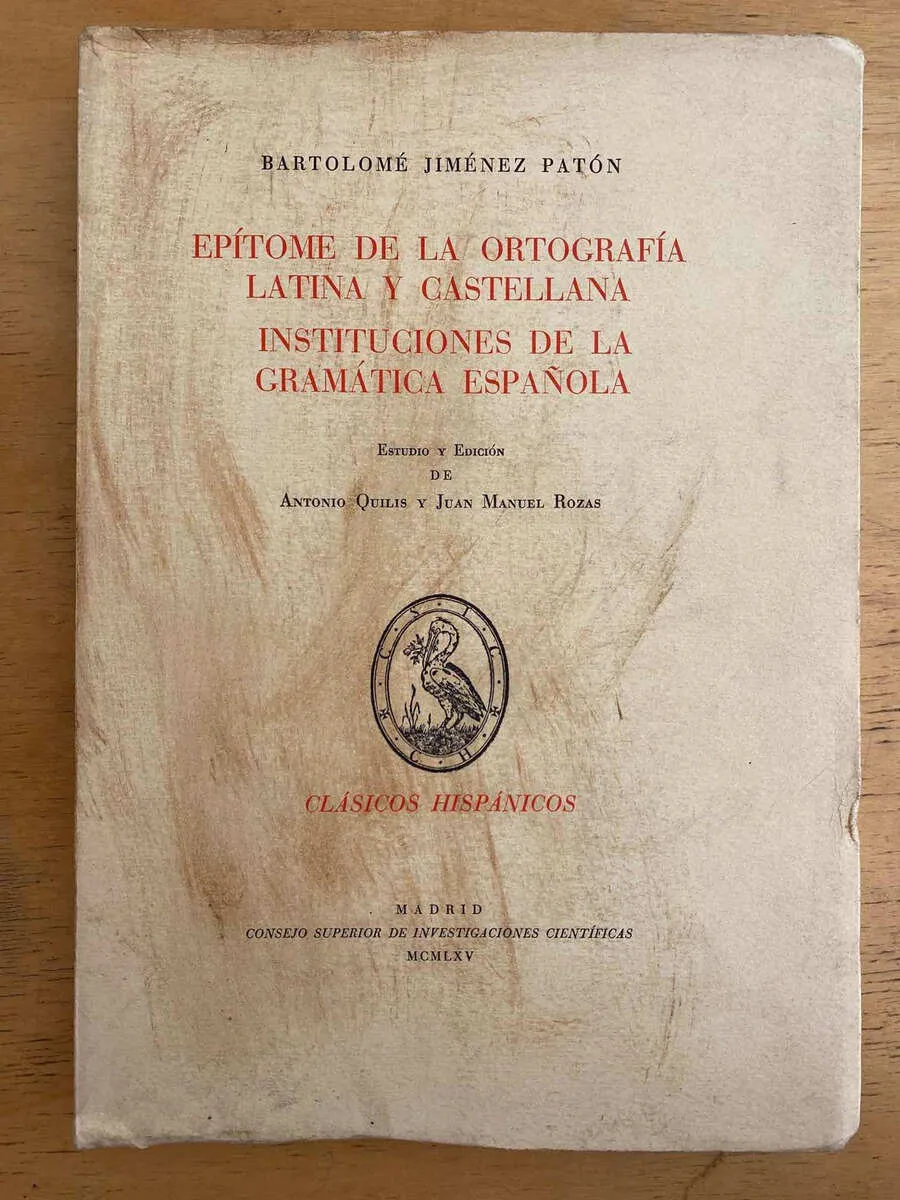 Epitome De La Ortografia Latina Y Caste- Jimenez Paton (h6)