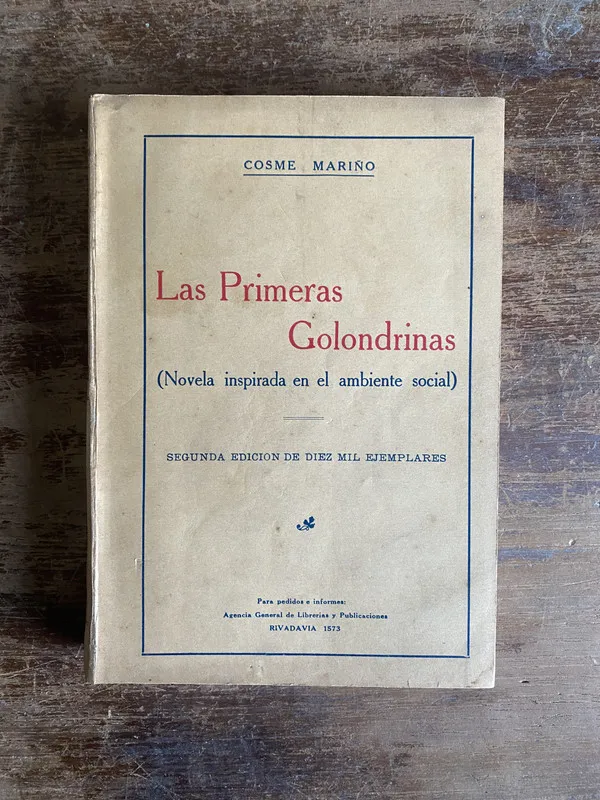 Tapa de Las Primeras Golondrinas - Mariño Cosme (5a5)
