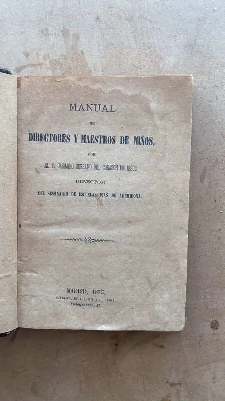 Manual De Directores Y Maestros De - Serrano Del Corazo (k1)