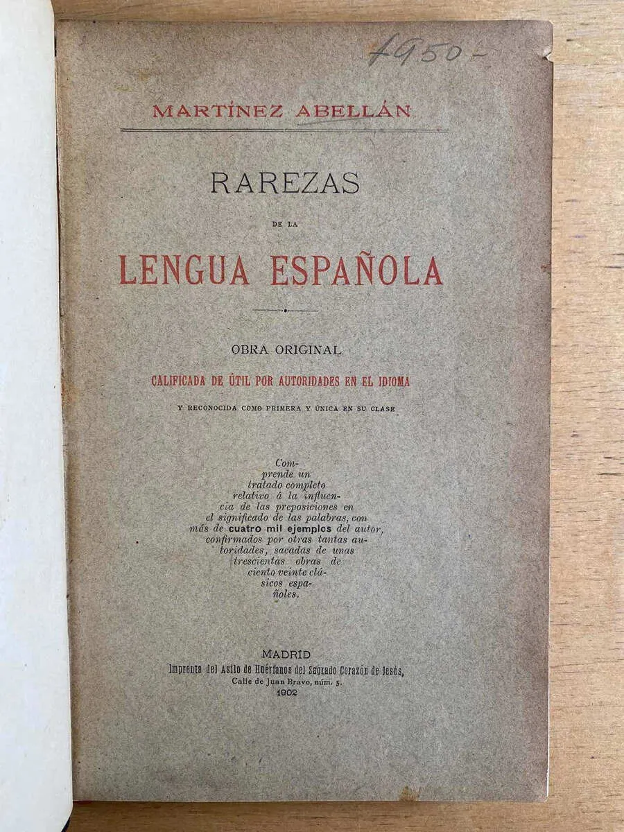 Rarezas De La Lengua Española - Martinez Abellan (f3)