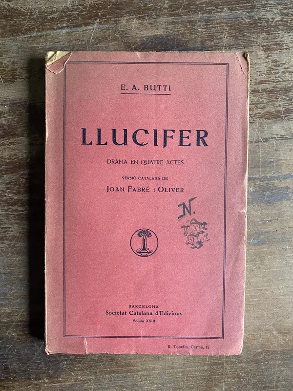 Llucifer (en catalan) - Butti E. A. (5b2)