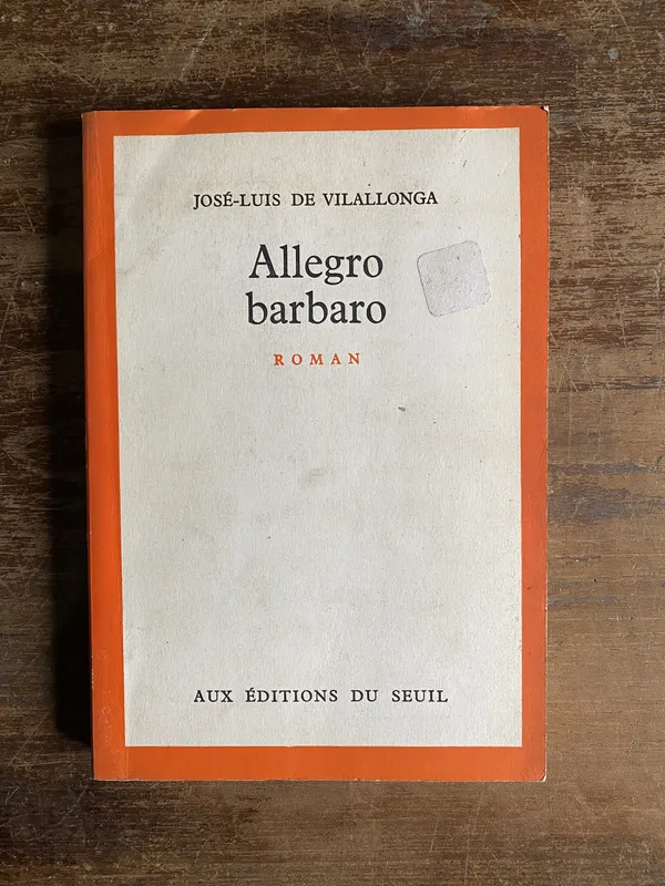 Allegro barbaro (en frances) - De Vilallonga (5b2)