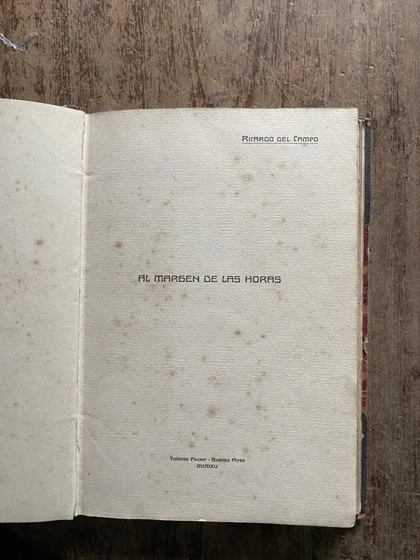 Al margen de las horas - del Campo Ricardo (5b3)