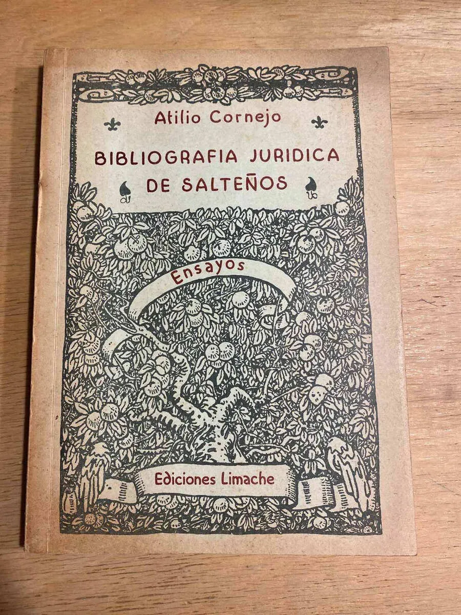 Bibliografia Juridica De Salteños - Cornejo, Atilio (o2)