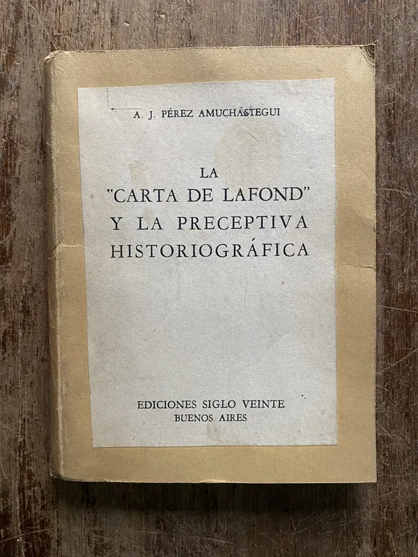 La 'Carta de Lafond' y la - Perez Amuchastegui (5b4)