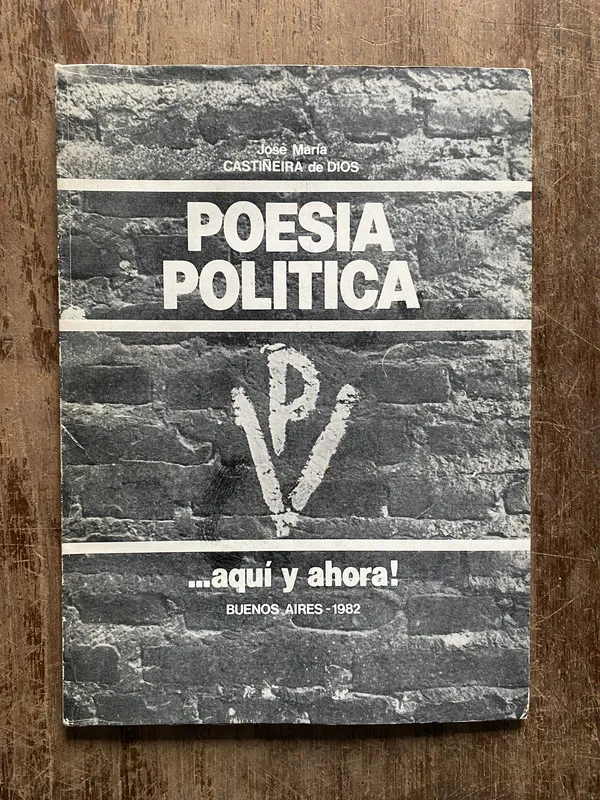 Tapa de Poesia Politica - Castiñeira de Dios Jose Maria (5b5)