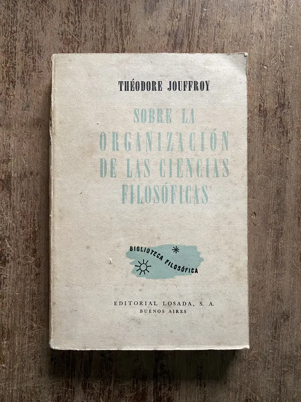 Sobre la organizacion de las ciencias - Jouffroy (5b1)