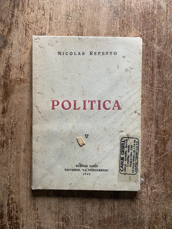 Tapa de Politica - Repetto Nicolas (5b1)