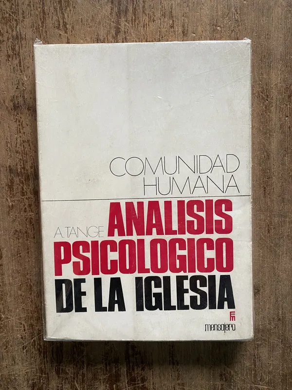 Tapa de Analisis Psicologico de la Iglesia - Tange A. (5b1)