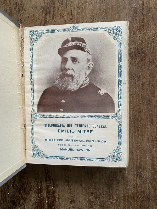 Tapa de Bibliografia del Teniente General Emilio - Rawson (5b6)