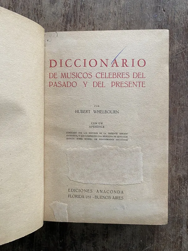 Diccionario de Musicos Celebres del Pasado - Whelbourn (5b6