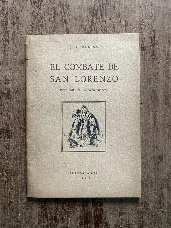 Tapa de El combate de San Lorenzo - Rubens E. F. (5h3)