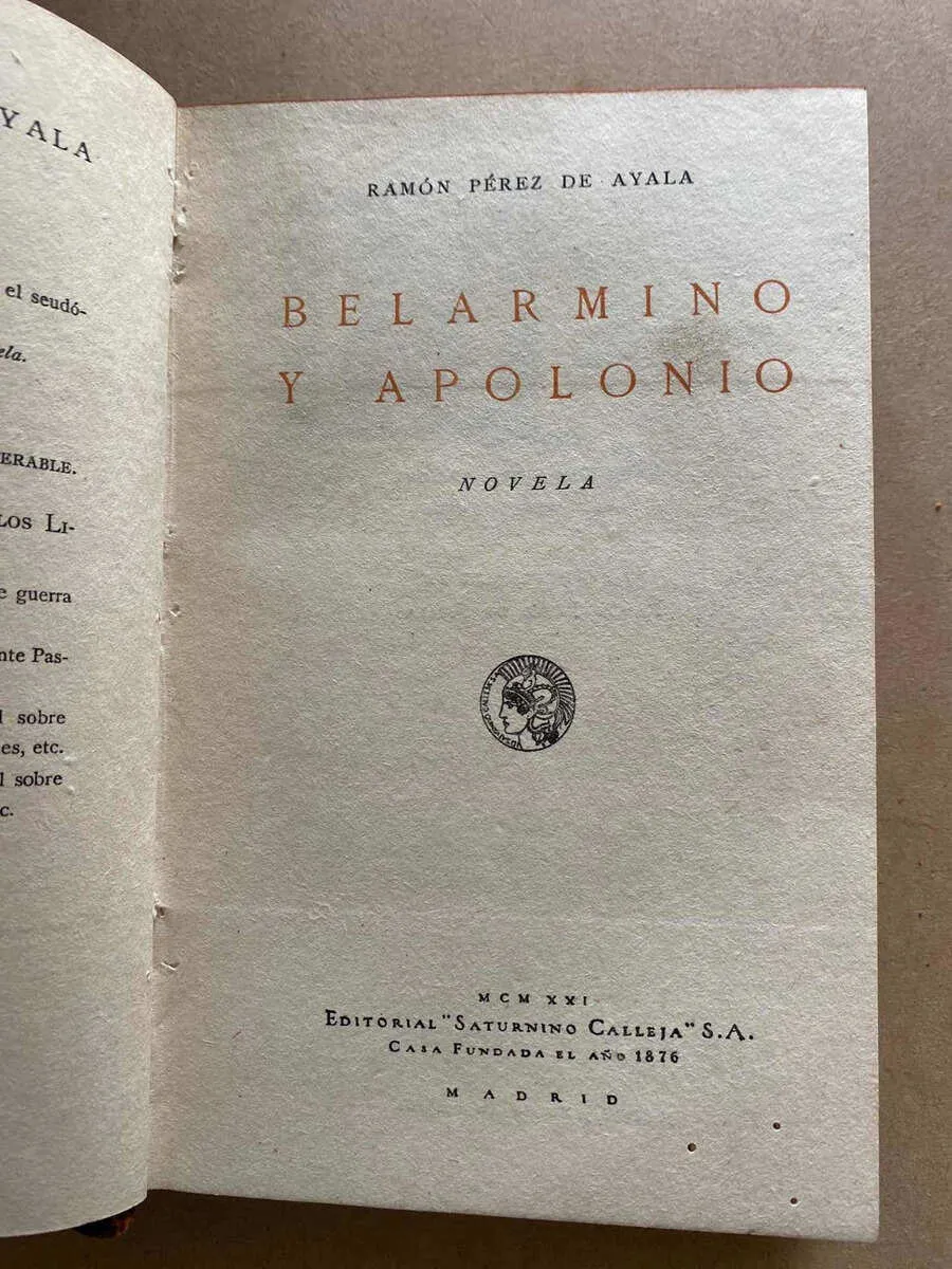 Berlamino Y Apolonio - Perez De Ayala, Ramon (o5)