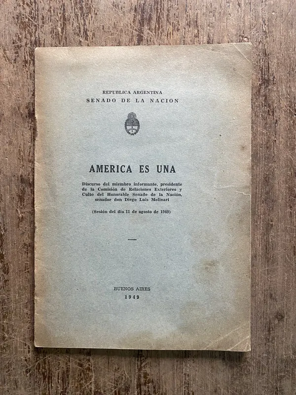 Tapa de America Es Una - Molinari Diego Luis (5h3)