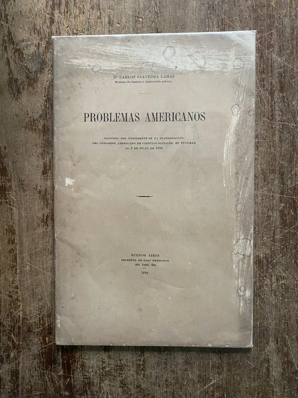 Problemas Americanos - Saavedra Lamas Carlos (5h3)