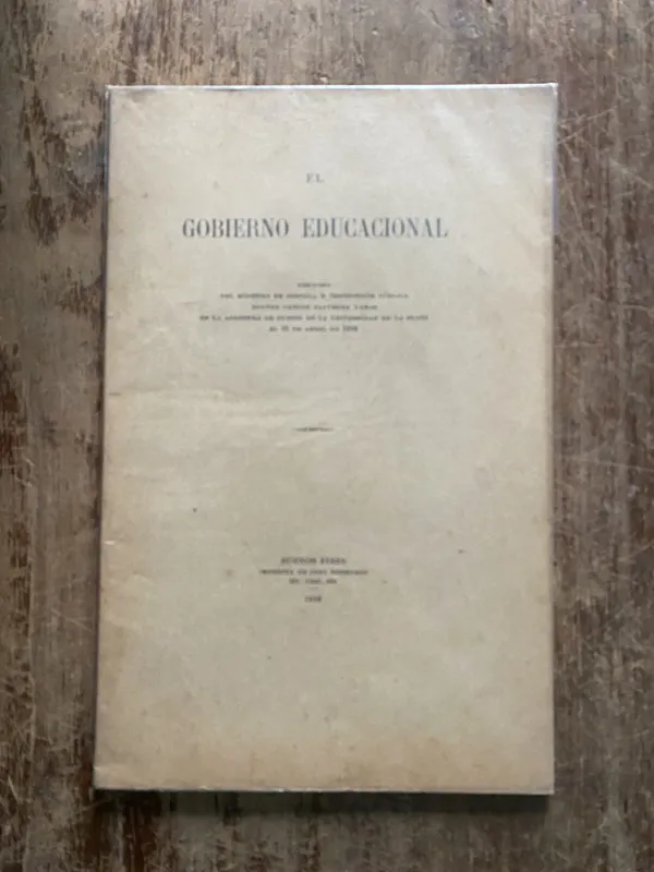 El Gobierno Educacional - Larroque Carlos Alfredo (5h3)