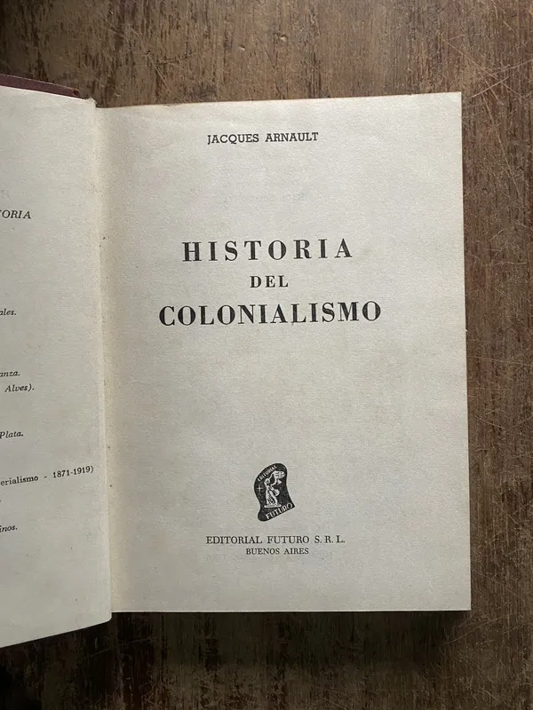 Historia del Colonialismo - Arnault Jacques (5h3)