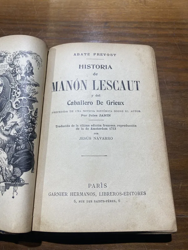 Historia de Manon Lescaut y del Caballero De - Prevost (5h5