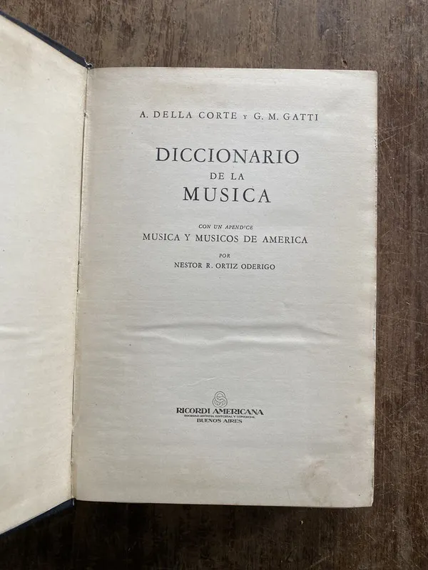 Diccionario de la Musica - Della Corte (5b6)