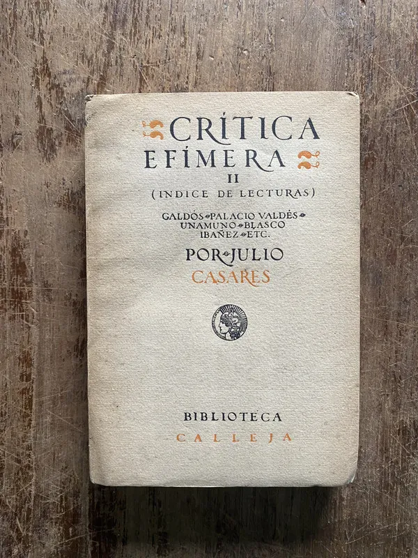 Critica Efimera II - Casares Julio (5b6)