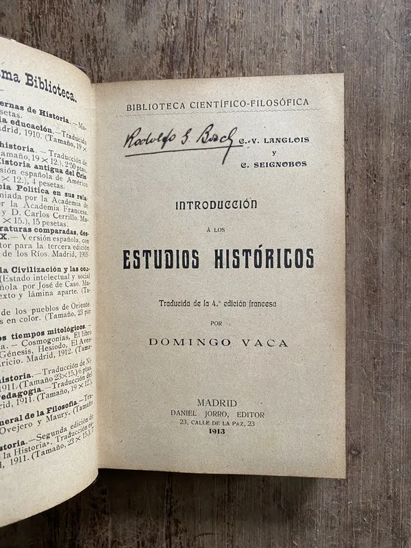 Introduccion a los Estudios Historicos - Langlois (5g6)