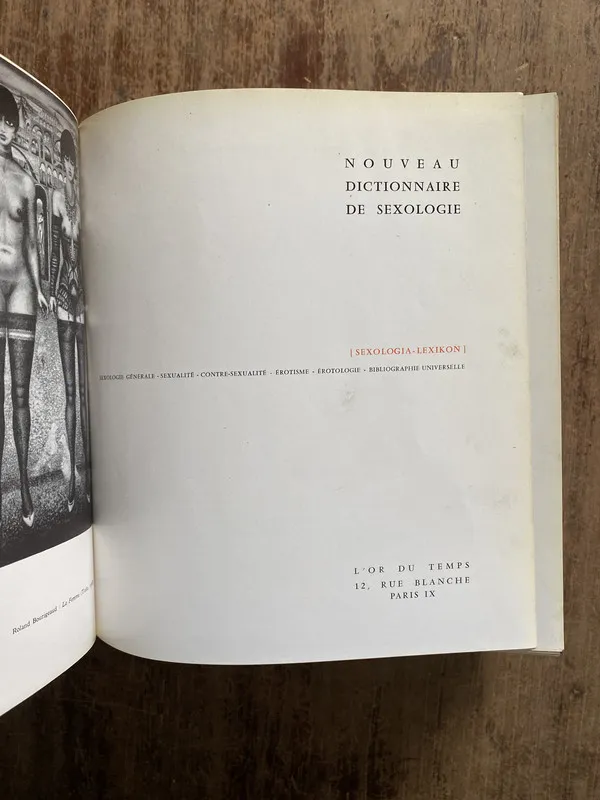 Nouveau Dictionnaire de Sexologie - (5f2)