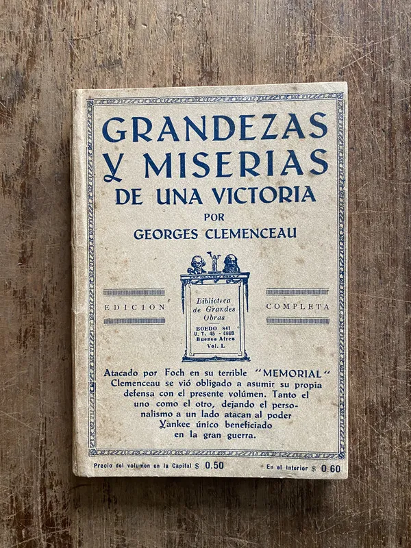 Grandezas y Miserias de una Victoria - Clemenceau (5f3)