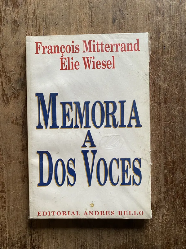 Tapa de Memoria a Dos Voces - Mitterrand (5f4)