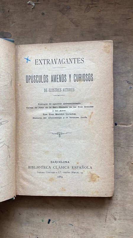 Opusculos Amenos Y Curiosos De Ilustres Autores (gg6)