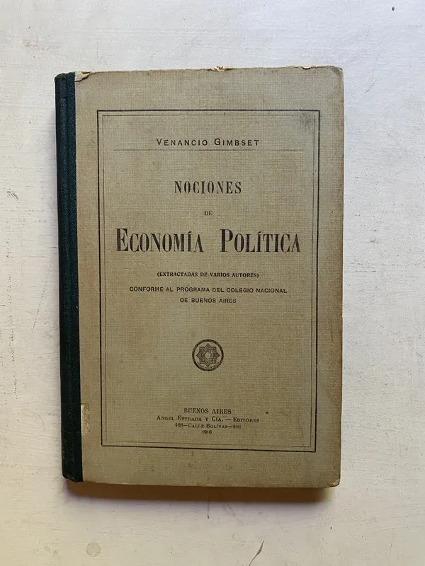 Nociones de Economia Politica - Gimbset, Venancio (4k7)
