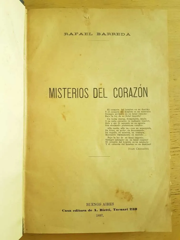 Misterios Del Corazon - Barreda, Rafael (k2)