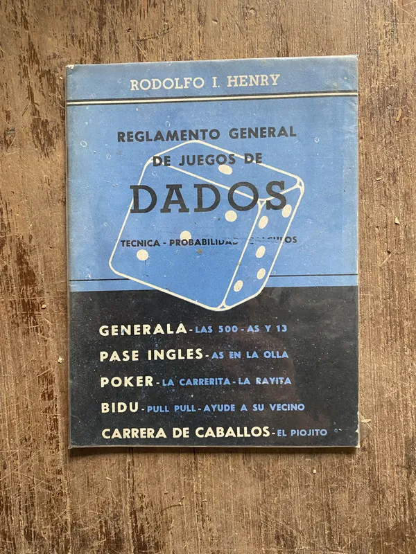 Tapa de Reglamento General de Juegos de Dados - Henry (5o5)