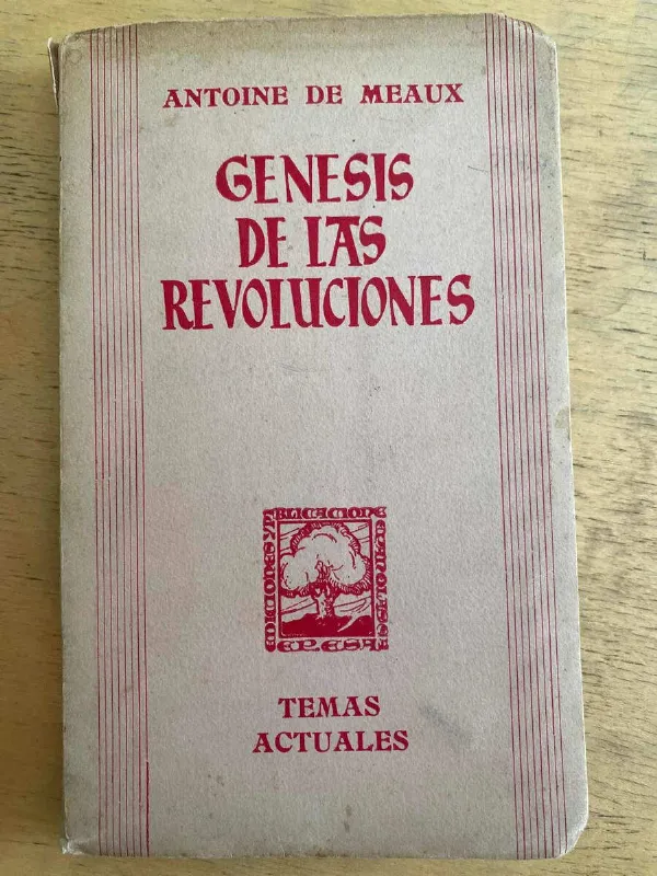 Genesis De Las Revoluciones - De Meaux, Antoine (g1)