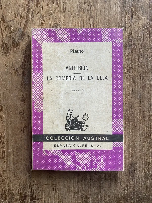 Anfitrion / La comedia de la olla - Plauto (5e3)