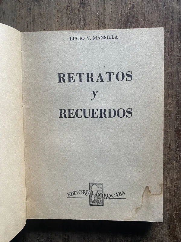 Retratos y Recuerdos - Mansilla, Lucio V. (5e7)