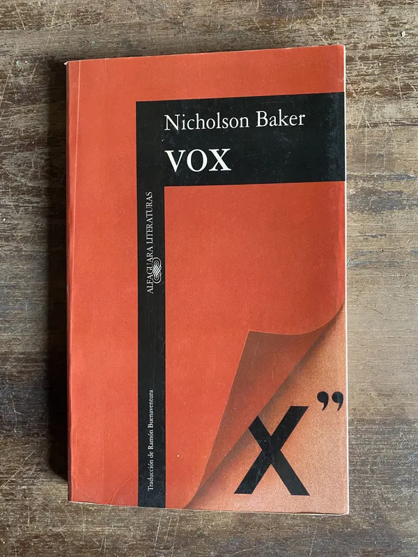 Tapa de Vox - Baker Nicholson (5t4)