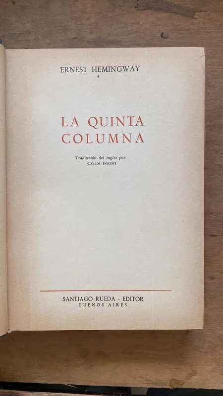 La Quinta Columna - Hemingway, Ernest (m5)