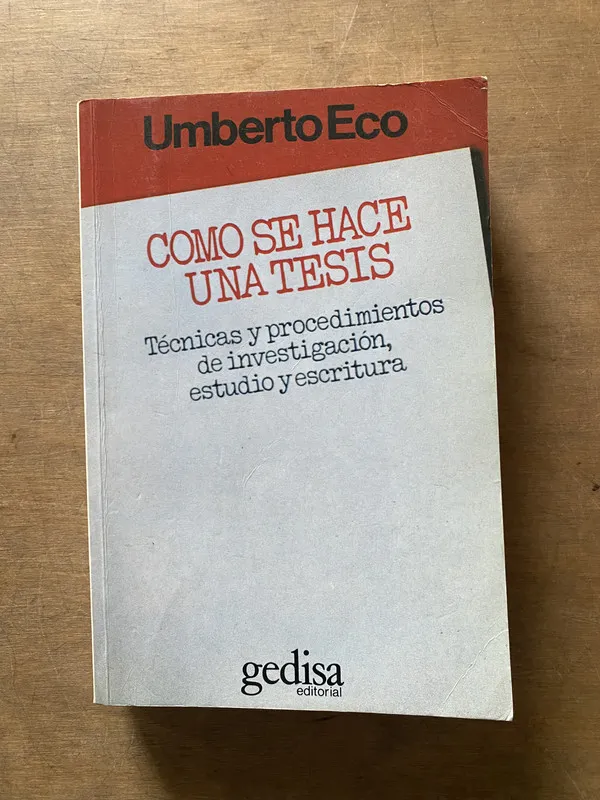 Como se hace una tesis - Eco Umberto (3y2)