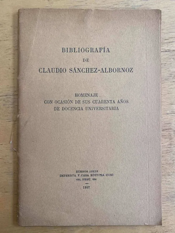 Bibliografia De Claudio Sanchez Albornoz Homenaje Con (g6)