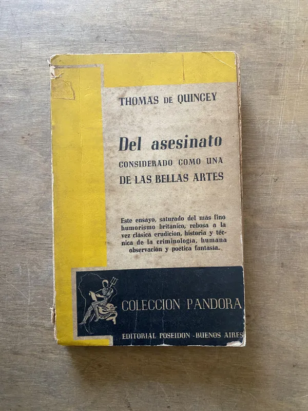 Del asesinato considerado como una de las - De Quincey (3y3