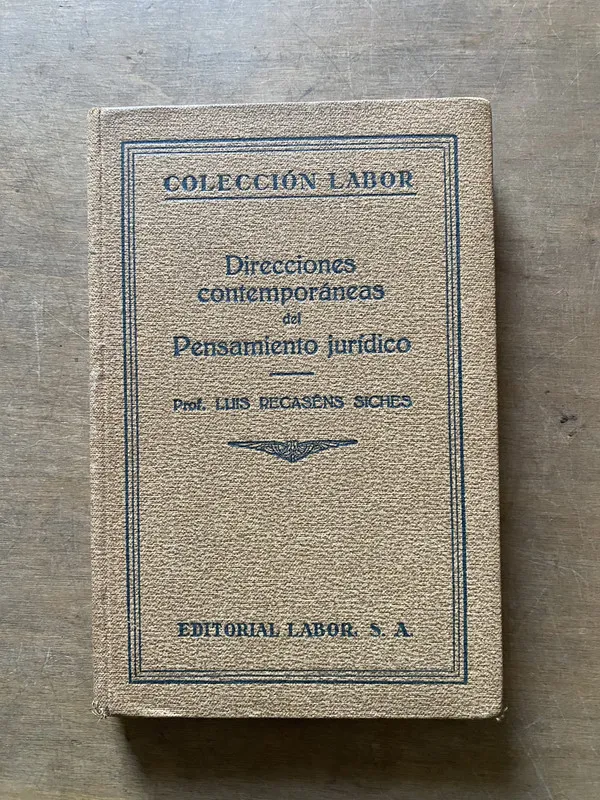 Direcciones contemporaneas del - Recasens Siches (3x4)
