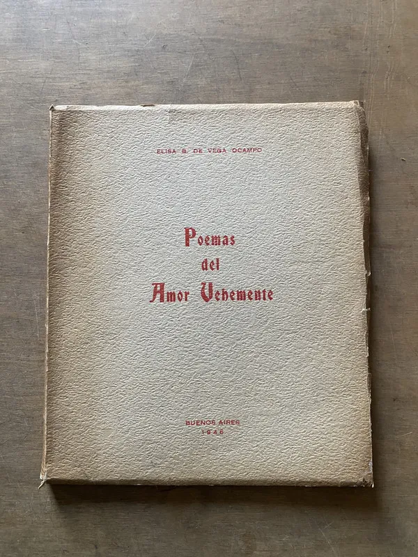Poemas del Amor Vehemente - Vega Ocampo Elisa B. de (3x4)
