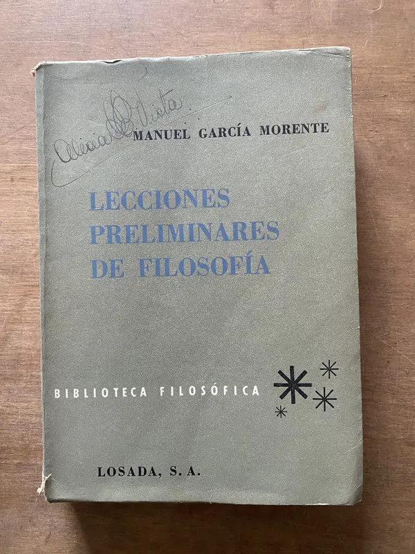 Lecciones Preliminares de Filosofia - Garcia Morente (3u2)