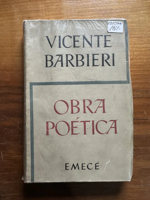 Obra Poetica - Barbieri Vicente (5c2)